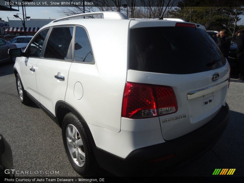 Snow White Pearl / Black 2012 Kia Sorento LX V6