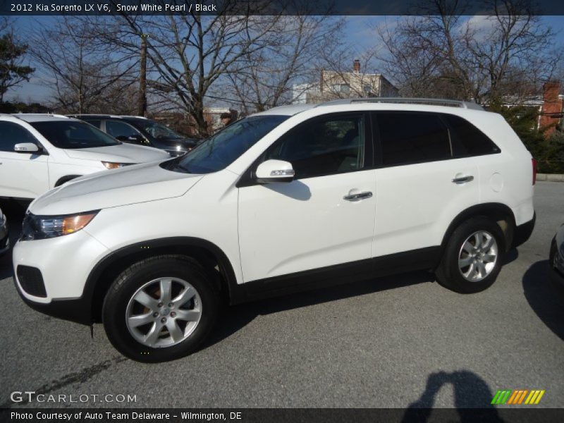 Snow White Pearl / Black 2012 Kia Sorento LX V6
