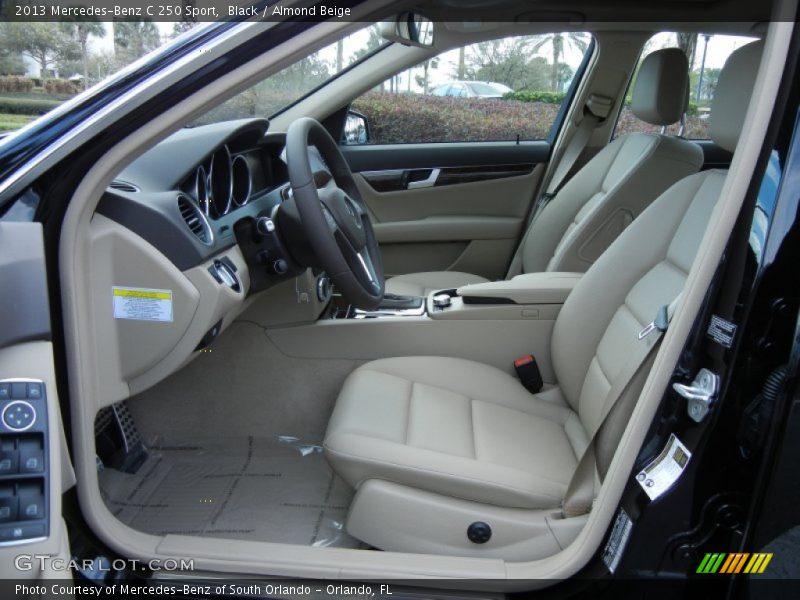 Black / Almond Beige 2013 Mercedes-Benz C 250 Sport