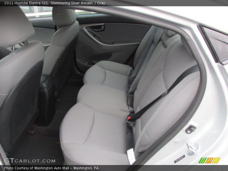 Shimmering Silver Metallic / Gray 2011 Hyundai Elantra GLS