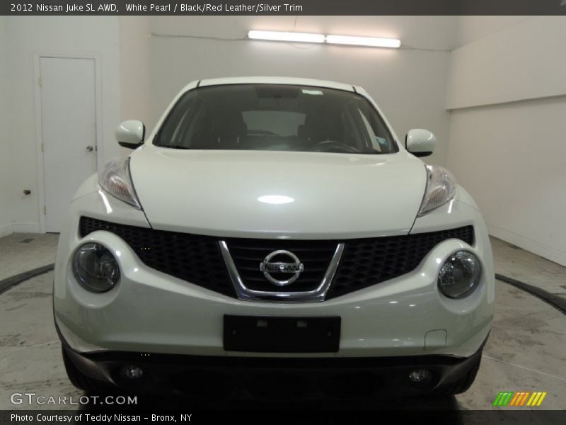 White Pearl / Black/Red Leather/Silver Trim 2012 Nissan Juke SL AWD