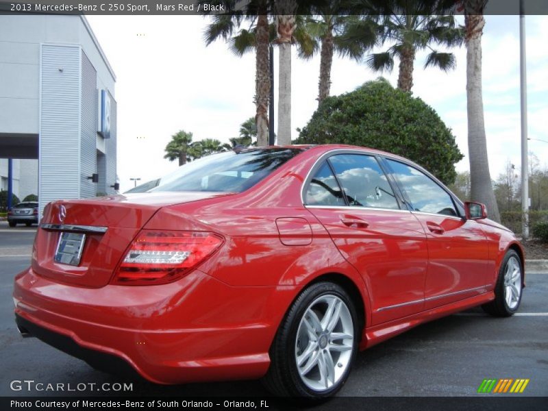 Mars Red / Black 2013 Mercedes-Benz C 250 Sport