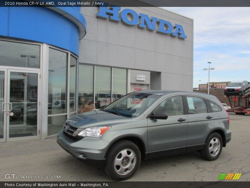 Opal Sage Metallic / Ivory 2010 Honda CR-V LX AWD