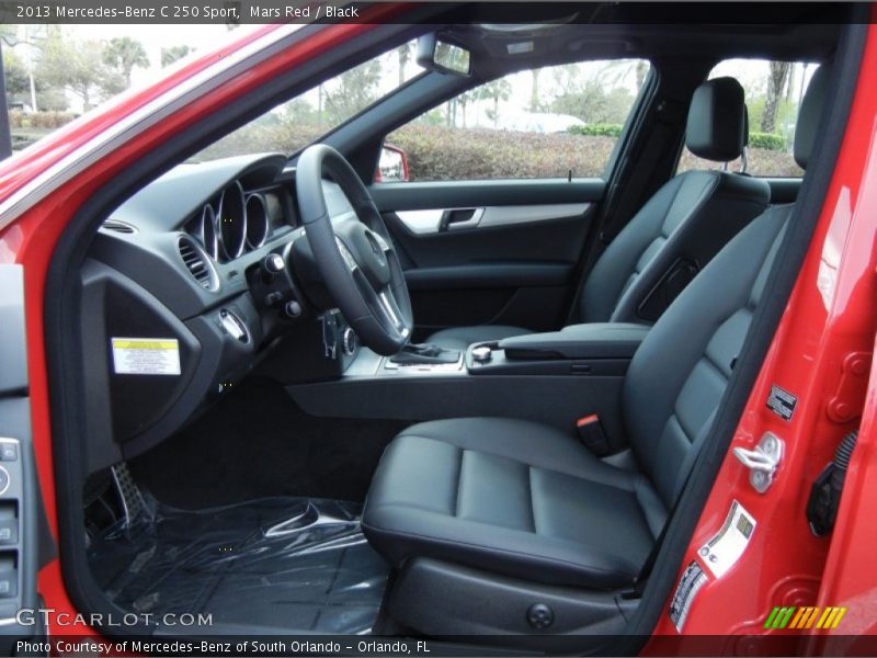 Front Seat of 2013 C 250 Sport