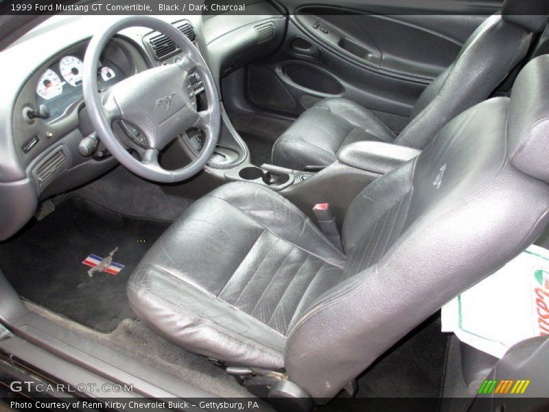 Dark Charcoal Interior - 1999 Mustang GT Convertible 
