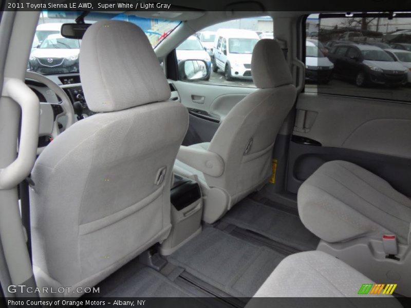 Super White / Light Gray 2011 Toyota Sienna LE AWD