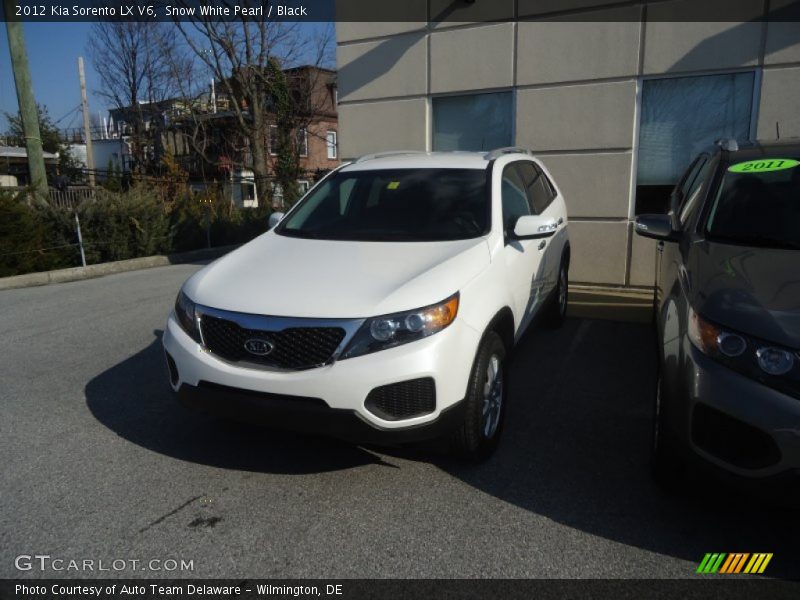 Snow White Pearl / Black 2012 Kia Sorento LX V6