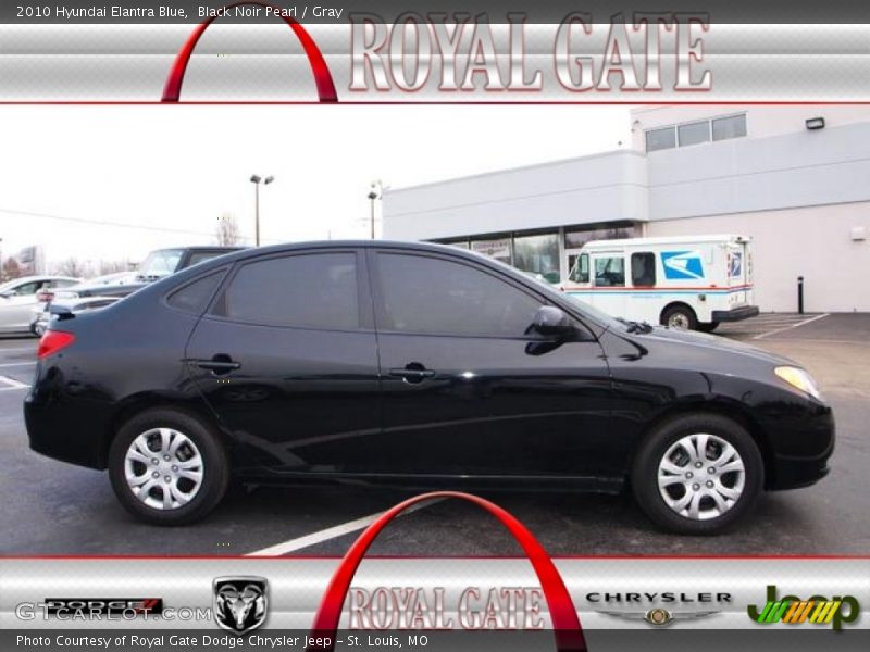 Black Noir Pearl / Gray 2010 Hyundai Elantra Blue