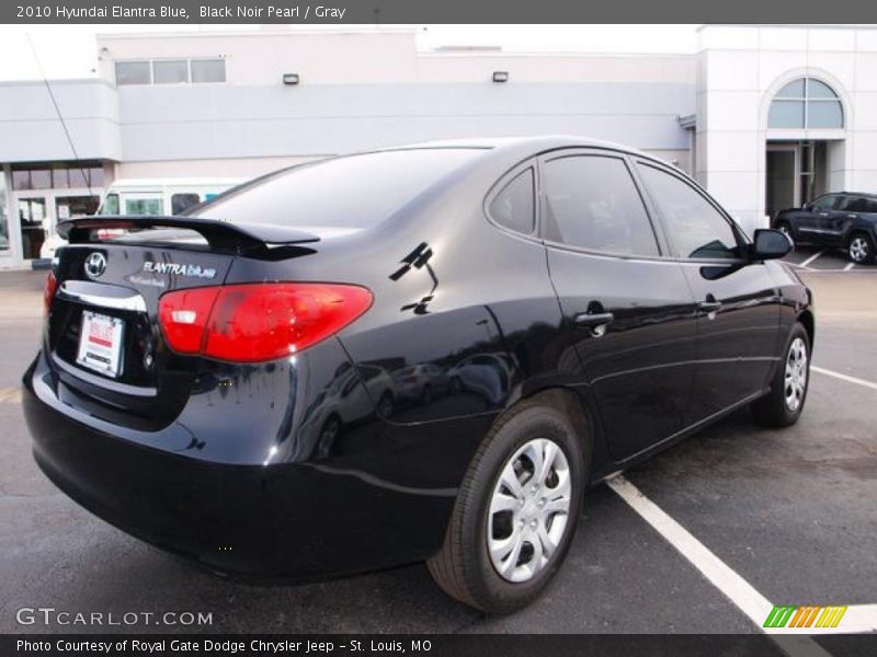 Black Noir Pearl / Gray 2010 Hyundai Elantra Blue