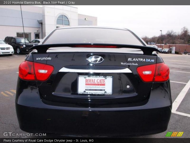 Black Noir Pearl / Gray 2010 Hyundai Elantra Blue