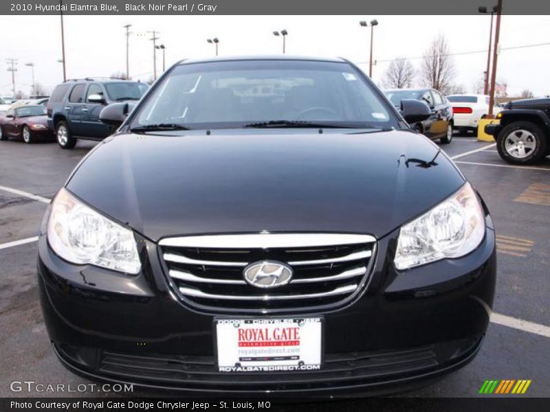 Black Noir Pearl / Gray 2010 Hyundai Elantra Blue