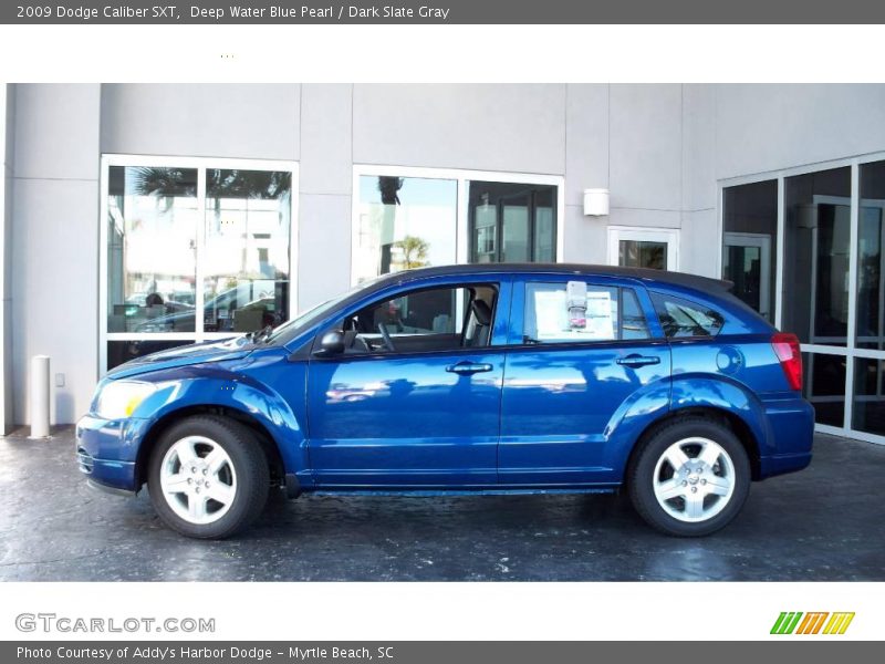 Deep Water Blue Pearl / Dark Slate Gray 2009 Dodge Caliber SXT
