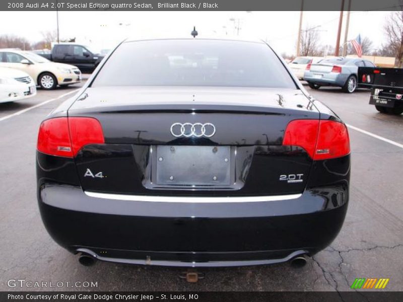 Brilliant Black / Black 2008 Audi A4 2.0T Special Edition quattro Sedan