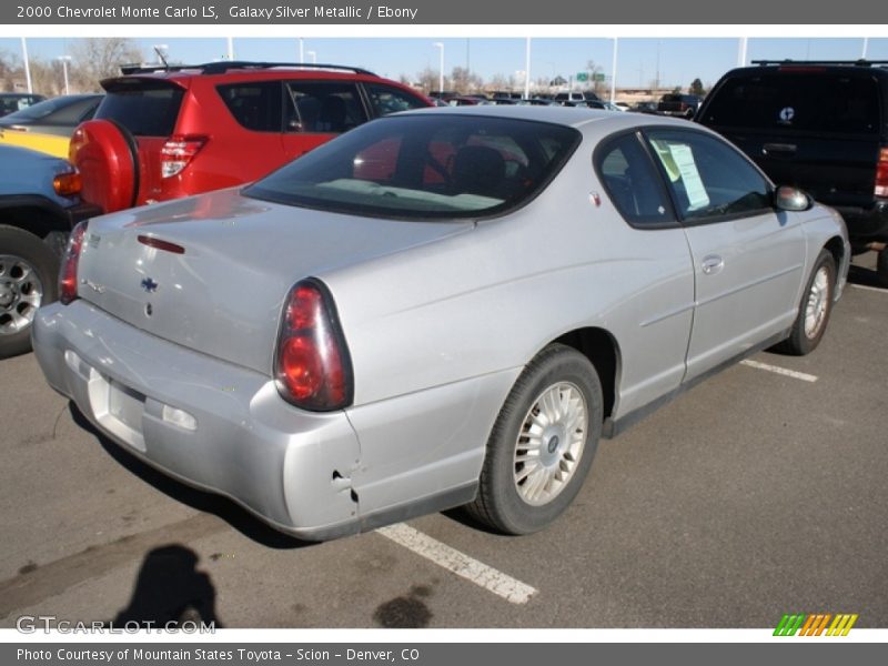 Galaxy Silver Metallic / Ebony 2000 Chevrolet Monte Carlo LS
