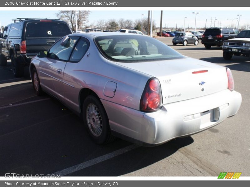 Galaxy Silver Metallic / Ebony 2000 Chevrolet Monte Carlo LS