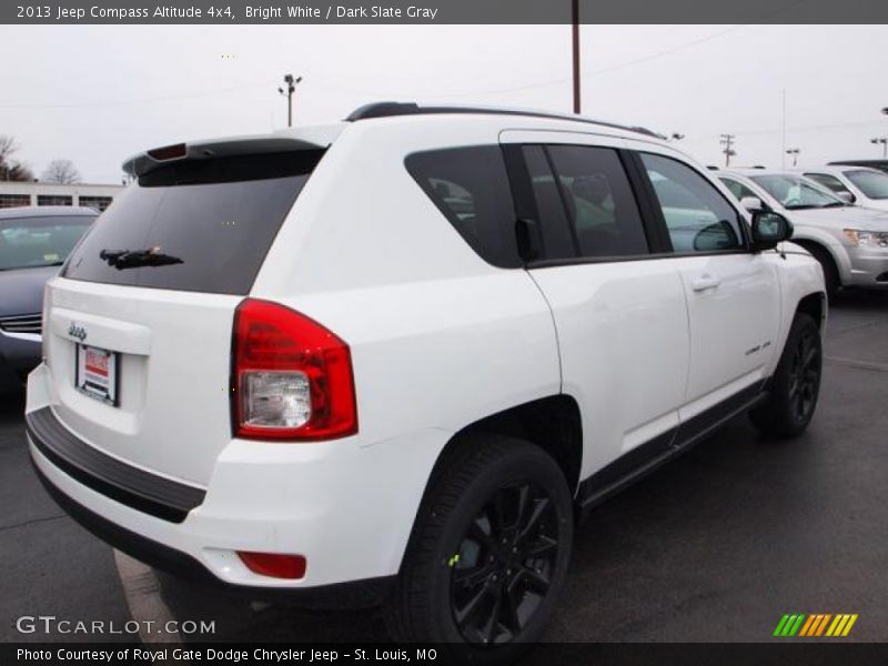 Bright White / Dark Slate Gray 2013 Jeep Compass Altitude 4x4