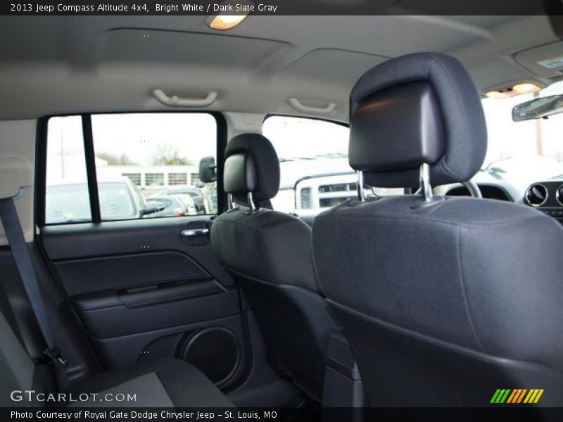 Bright White / Dark Slate Gray 2013 Jeep Compass Altitude 4x4