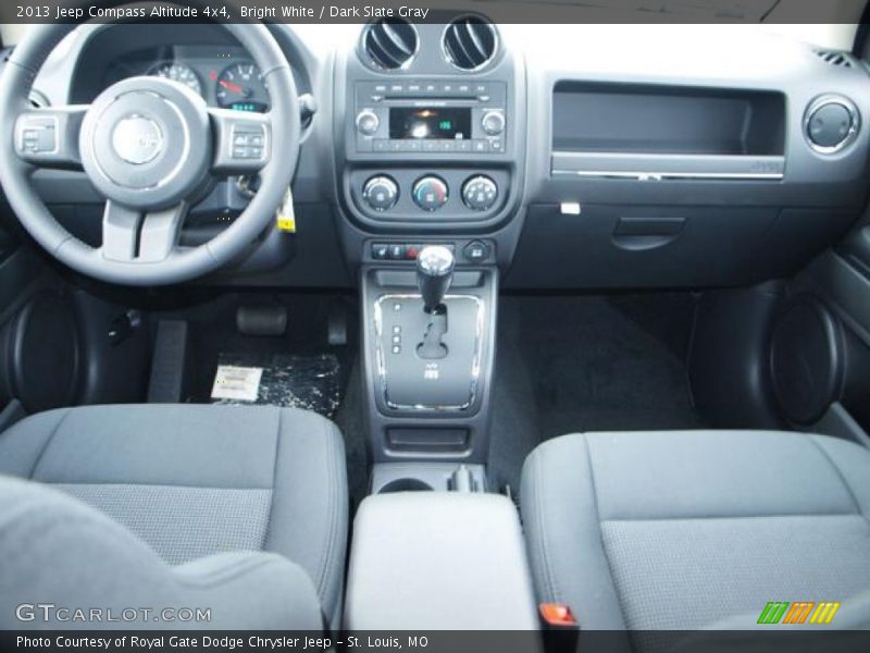 Bright White / Dark Slate Gray 2013 Jeep Compass Altitude 4x4