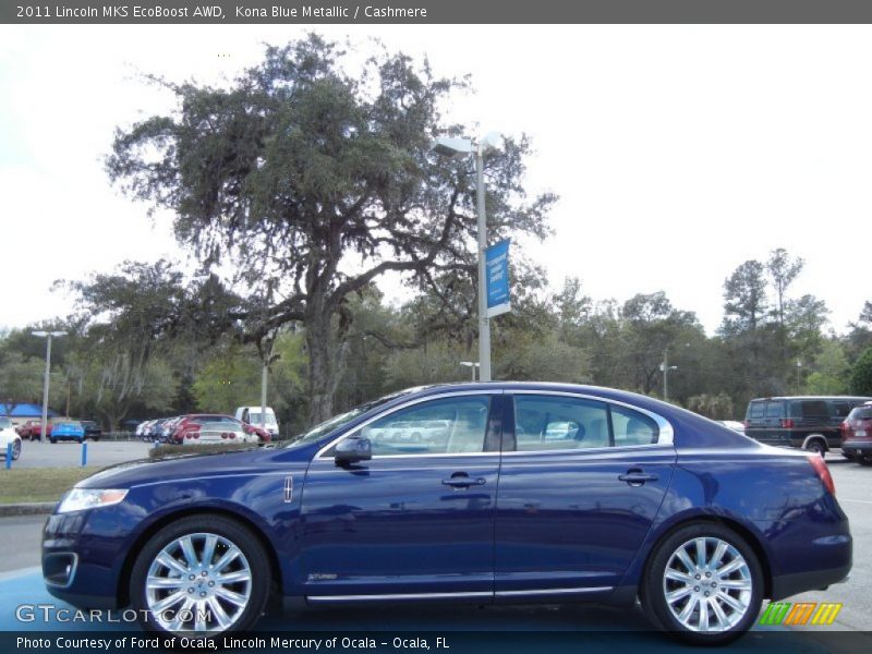 Kona Blue Metallic / Cashmere 2011 Lincoln MKS EcoBoost AWD