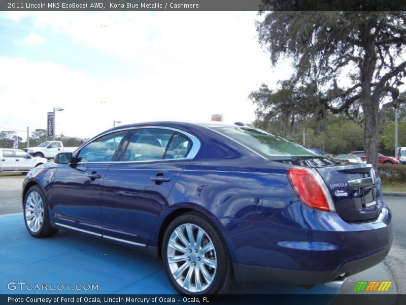 Kona Blue Metallic / Cashmere 2011 Lincoln MKS EcoBoost AWD