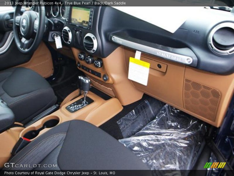 True Blue Pearl / Black/Dark Saddle 2013 Jeep Wrangler Rubicon 4x4