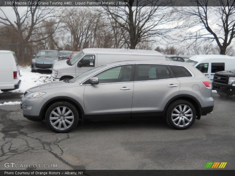 Liquid Platinum Metallic / Black 2007 Mazda CX-9 Grand Touring AWD