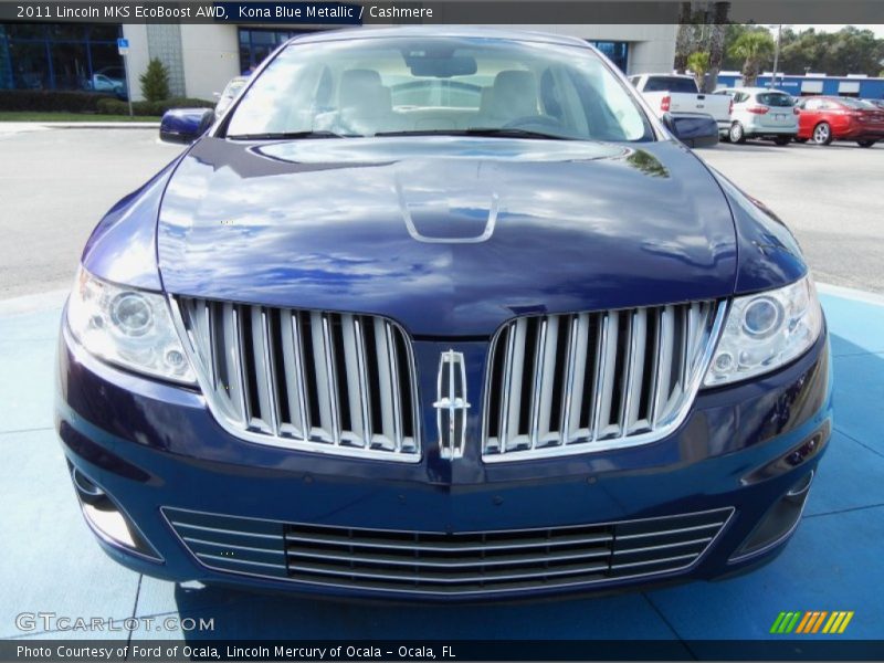 Kona Blue Metallic / Cashmere 2011 Lincoln MKS EcoBoost AWD