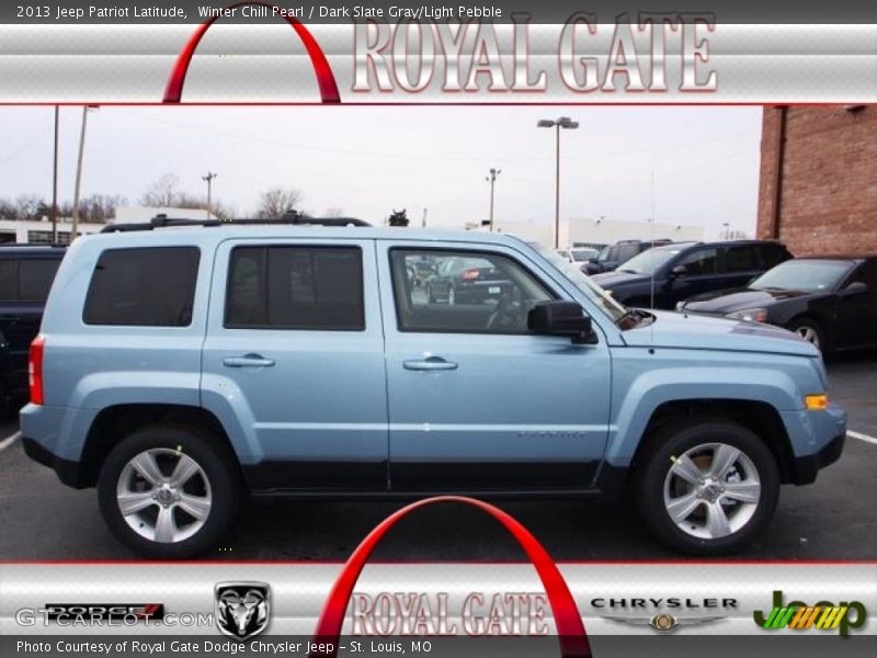 Winter Chill Pearl / Dark Slate Gray/Light Pebble 2013 Jeep Patriot Latitude