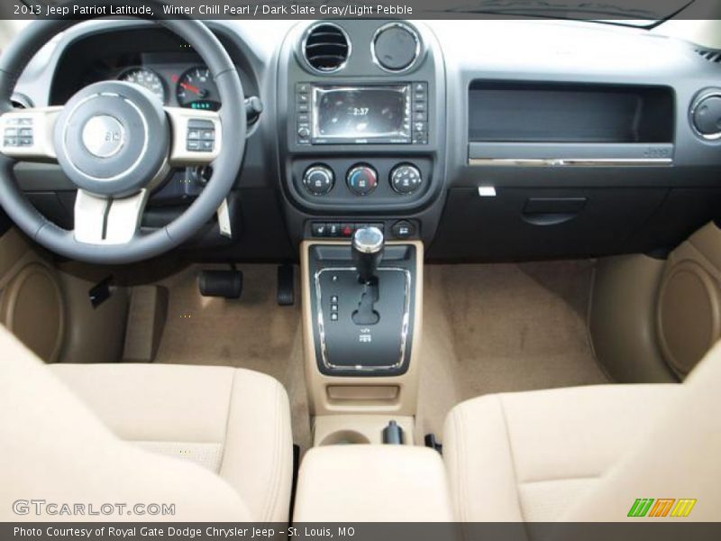 Winter Chill Pearl / Dark Slate Gray/Light Pebble 2013 Jeep Patriot Latitude