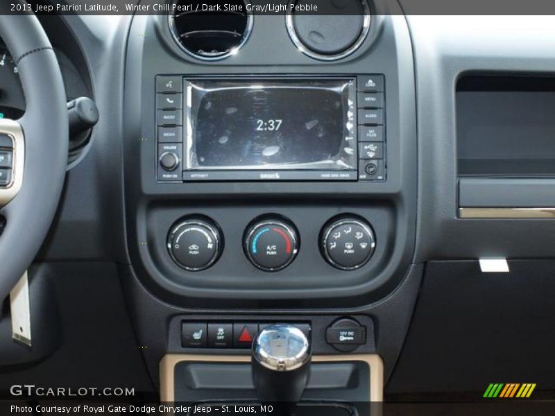 Winter Chill Pearl / Dark Slate Gray/Light Pebble 2013 Jeep Patriot Latitude