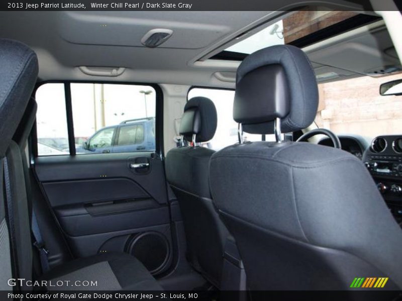 Winter Chill Pearl / Dark Slate Gray 2013 Jeep Patriot Latitude