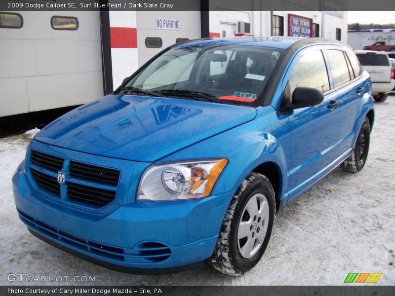 Surf Blue Pearl / Dark Slate Gray 2009 Dodge Caliber SE