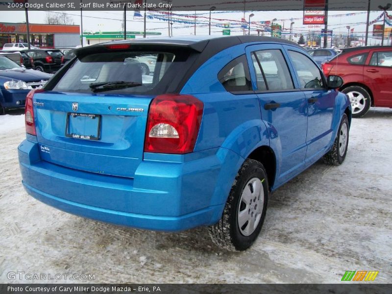 Surf Blue Pearl / Dark Slate Gray 2009 Dodge Caliber SE