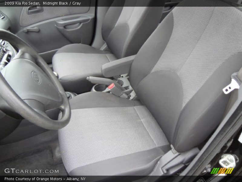 Midnight Black / Gray 2009 Kia Rio Sedan