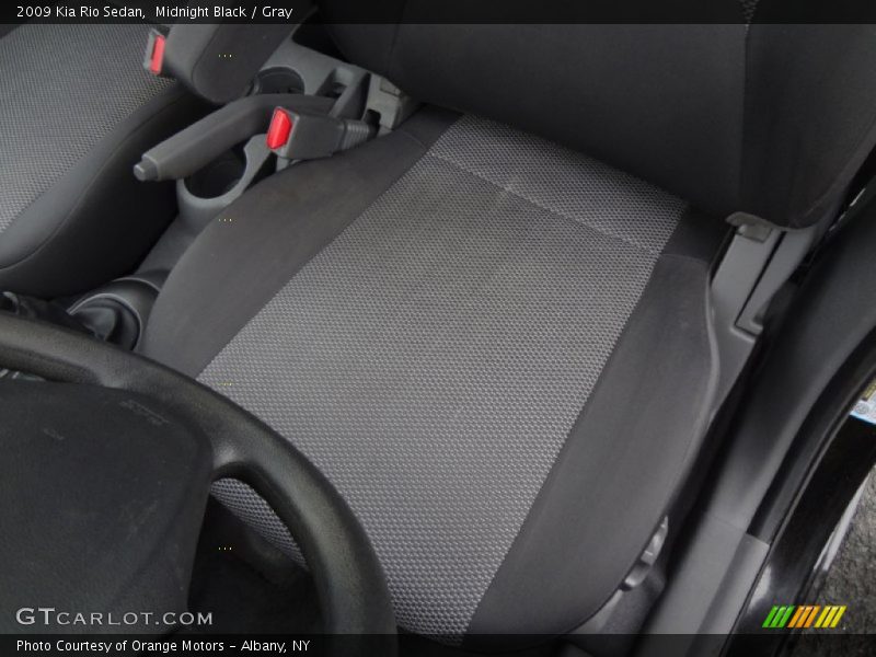 Midnight Black / Gray 2009 Kia Rio Sedan