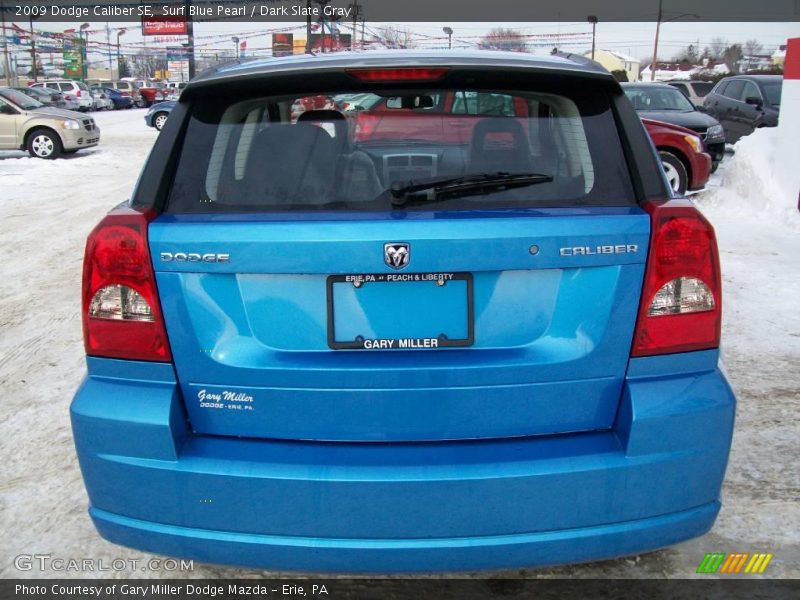 Surf Blue Pearl / Dark Slate Gray 2009 Dodge Caliber SE