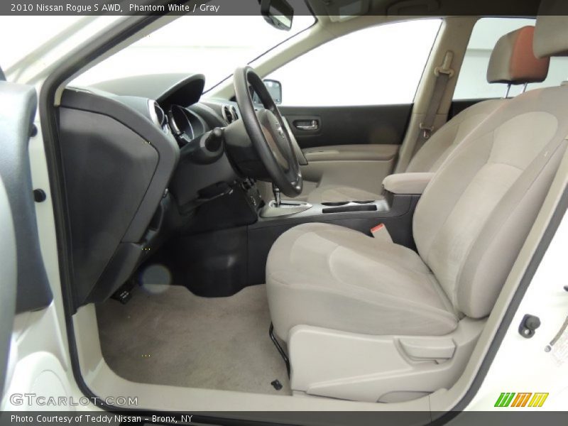 Phantom White / Gray 2010 Nissan Rogue S AWD