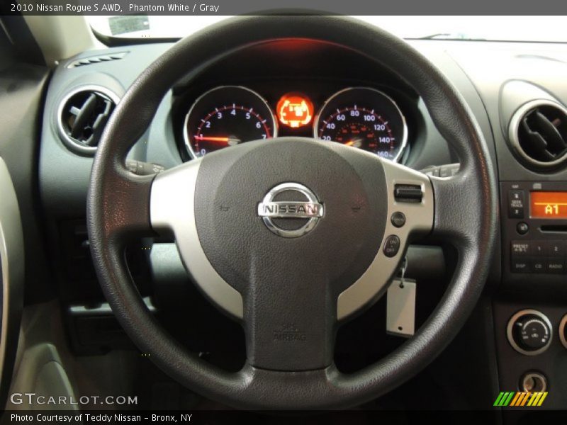 Phantom White / Gray 2010 Nissan Rogue S AWD