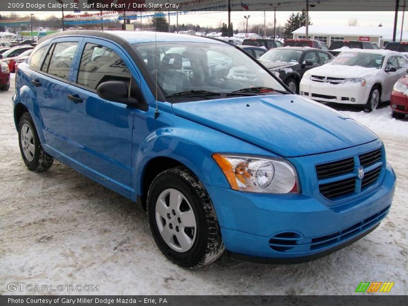 Surf Blue Pearl / Dark Slate Gray 2009 Dodge Caliber SE
