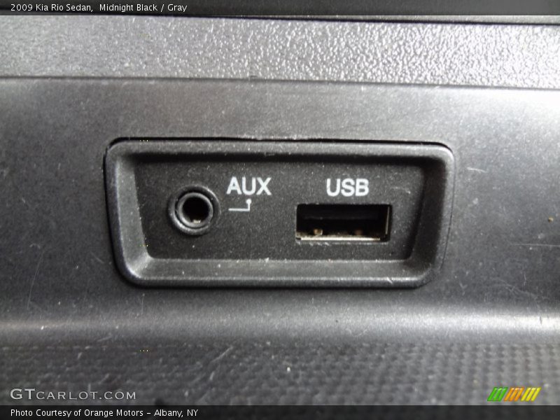 Midnight Black / Gray 2009 Kia Rio Sedan