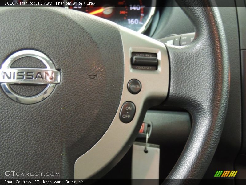 Phantom White / Gray 2010 Nissan Rogue S AWD