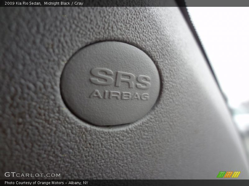 Midnight Black / Gray 2009 Kia Rio Sedan