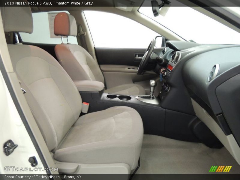 Phantom White / Gray 2010 Nissan Rogue S AWD