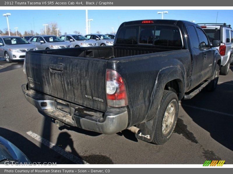 Black / Graphite 2012 Toyota Tacoma V6 SR5 Access Cab 4x4