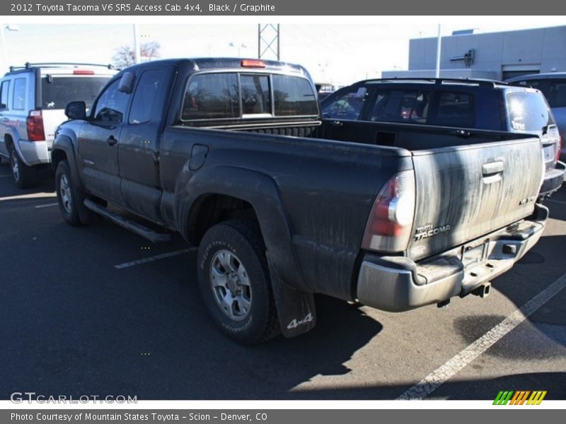 Black / Graphite 2012 Toyota Tacoma V6 SR5 Access Cab 4x4
