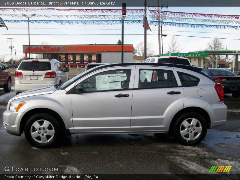 Bright Silver Metallic / Dark Slate Gray 2009 Dodge Caliber SE