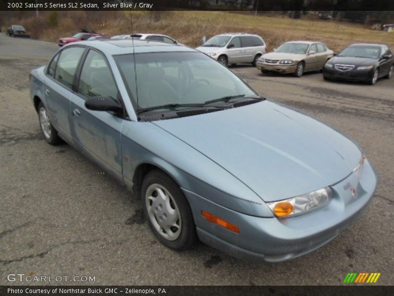 Silver Blue / Gray 2002 Saturn S Series SL2 Sedan
