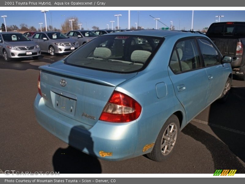 Aqua Ice Opalescenet / Gray 2001 Toyota Prius Hybrid