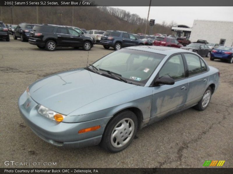 Silver Blue / Gray 2002 Saturn S Series SL2 Sedan