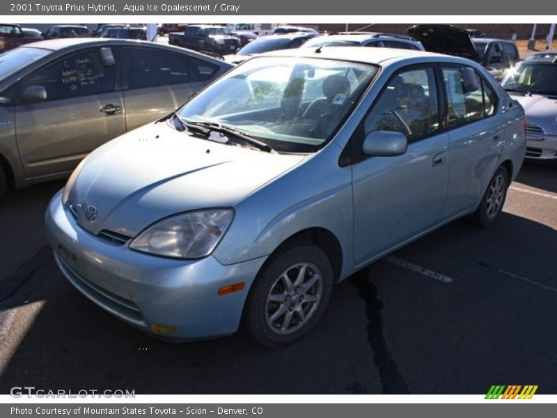 Aqua Ice Opalescenet / Gray 2001 Toyota Prius Hybrid